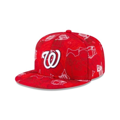 Sapca New Era Washington Nationals MLB Chaos 59FIFTY Fitted - Rosii